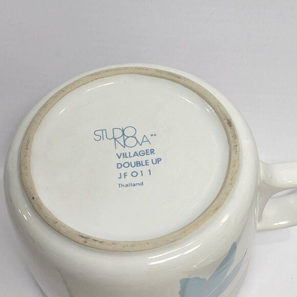 Studio Nova Double Up JF011 His Her Blossom Flower Coffee Cup Mug 4 Saucers/Mugs - Picture 10 of 11